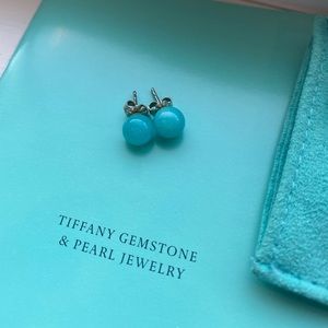 Tiffany & Co retired amazonite stud earring